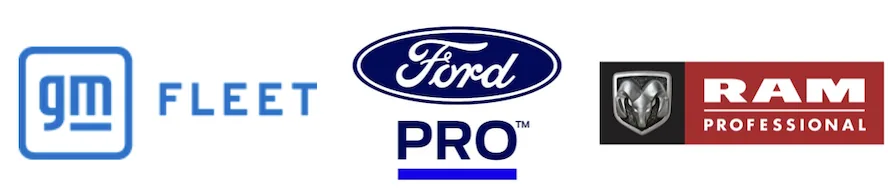 GM Fleet, Ford Pro, and Ram Professional fleet programs