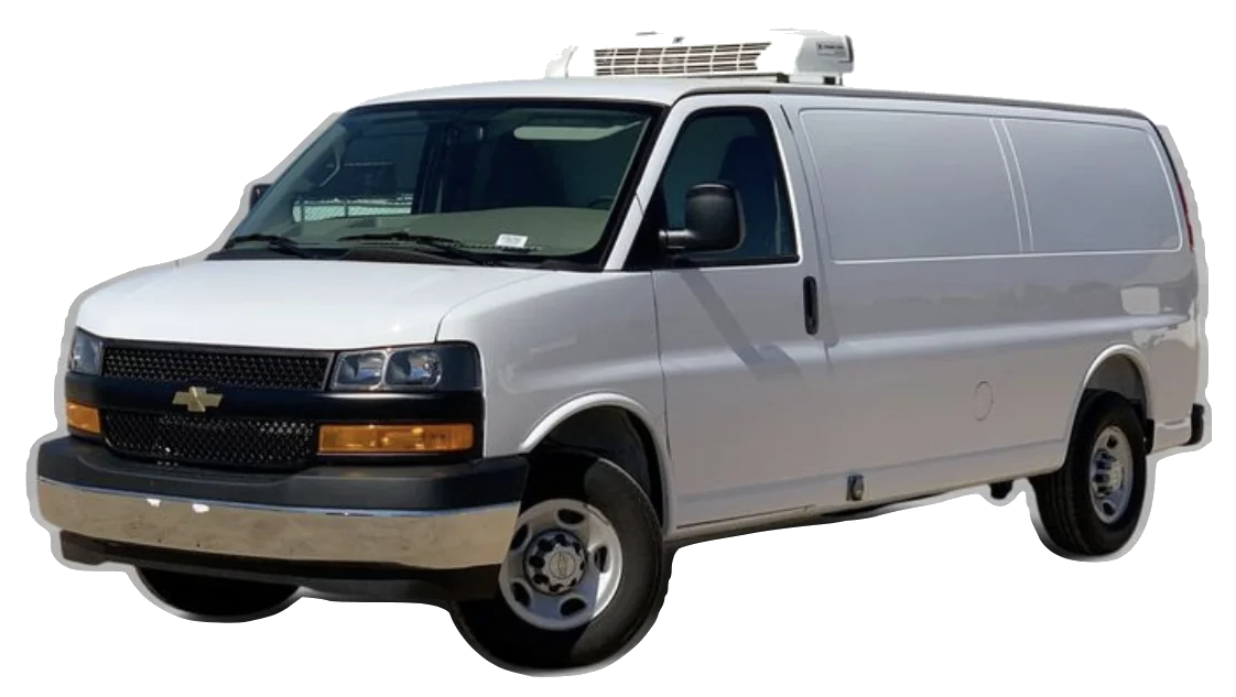 2026 GMC Savana 2500 refrigerated van with Thermo King unit