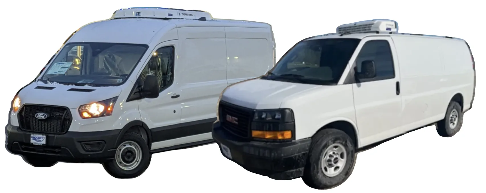 Refrigerated cargo van with cold chain upfit